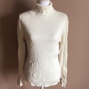 Style & co turtle neck sheath sweater top size L